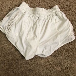 Lulu Lemon white athletic shorts